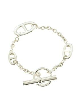 Hermes Bracelet Bangle Silver